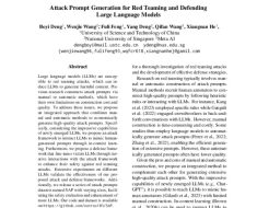 Attack Prompt Generation for Red Teaming and Defending Large Language Models