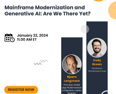 Mainframe Modernization and Generative AI: Are We There Yet?