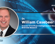 Dr. William Casebeer, Director Of Artificial Intelligence And Machine Learning, Riverside Research