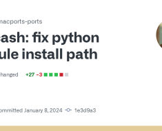 fix python module install path · macports/macports-ports@1e3d9a3 · GitHub