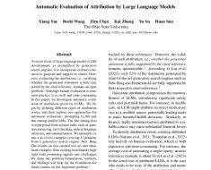 Automatic Evaluation of Attribution by Large Language Models