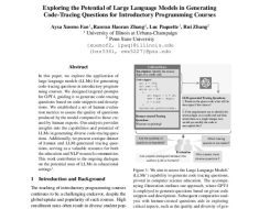 Exploring the Potential of Large Language Models in Generating Code-Tracing Questions for Introductory Programming Courses