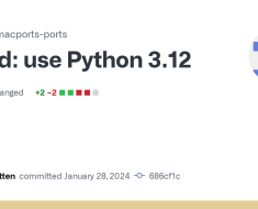 use Python 3.12 · macports/macports-ports@686cf1c · GitHub