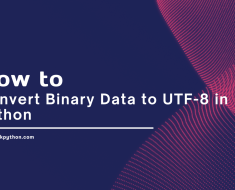 How to Convert Binary Data to UTF-8 in Python