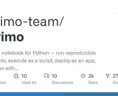 marimo-team/marimo: A reactive notebook for Python — run reproducible experiments, execute as a script, deploy as an app, and version with git.