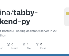 vsolina/tabby-backend-py: Tabby (self-hosted AI coding assistant) server in 20 lines of python