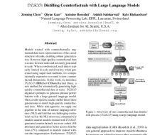 DISCO: Distilling Counterfactuals with Large Language Models