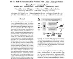 On the Risk of Misinformation Pollution with Large Language Models