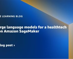 Deploy large language models for a healthtech use case on Amazon SageMaker