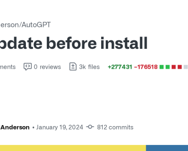 update before install by BeauMAnderson · Pull Request #1 · BeauMAnderson/AutoGPT · GitHub