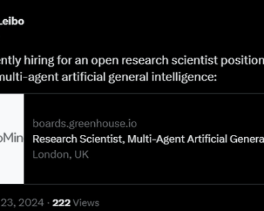 Google DeepMind is now hiring for a team in multi-agent artificial general intelligence. A few days ago, OpenAI also formed and hired for a multi-agent research team.